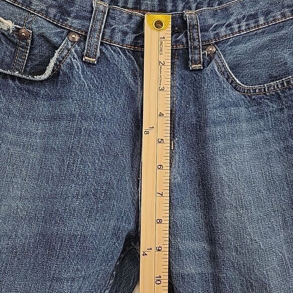 Bullhead Mens Jeans Actual Size 32x28 Dillon Skinny Frayed Hems Distressed - Picture 12 of 14